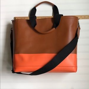 Jack Spade Dipped Leather Coal Bag
